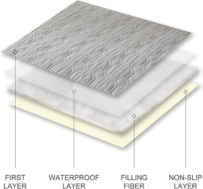 SYSLOON Waterproof Dog Bed Cover Sofa,Car,82"x102",Light Grey