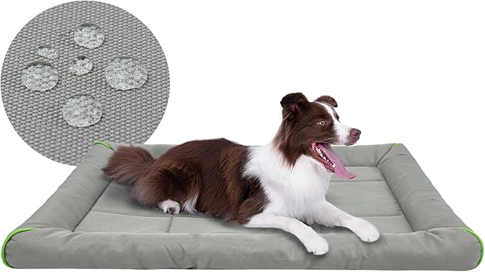 Miguel Oxford 900D Outdoor Waterproof Dog Bed for Metal Dog Crates Water-Resistant All Weather Pet Mat Durable Easy Wipe Clean Travel Indoor Outdoor Puppy Cat Crate Bed 40inch