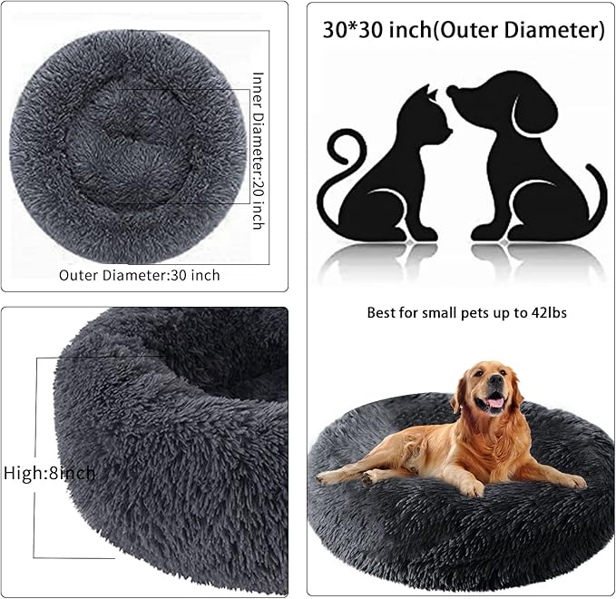 Nisrada Dog Bed for Small Medium Large Dogs 30 inch