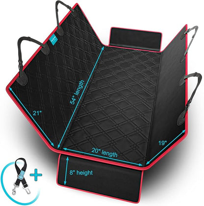 Dog Car Seat Cover Hammock Pet Seat Cover Protector for Cars Truck & SUV 100% Waterproof