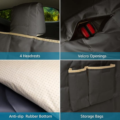 Lassie Dog Hammock for Car 2020-2024 Tesla 4 Headrests 2 Seat 100% Waterproof