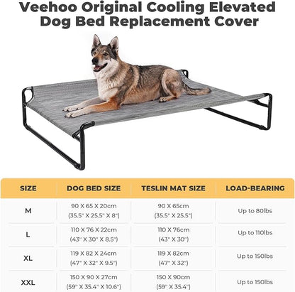 Veehoo Dog Bed Replacement Cover for CWC2201, Size XL, Black Silver