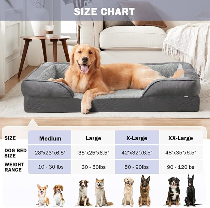 INVENHO Orthopedic Dog Bed for Extra Large Dogs