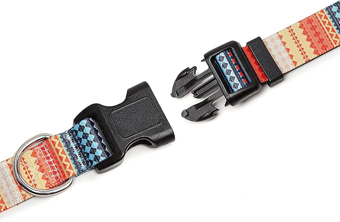 Adjustable Dog Collar with Patterns