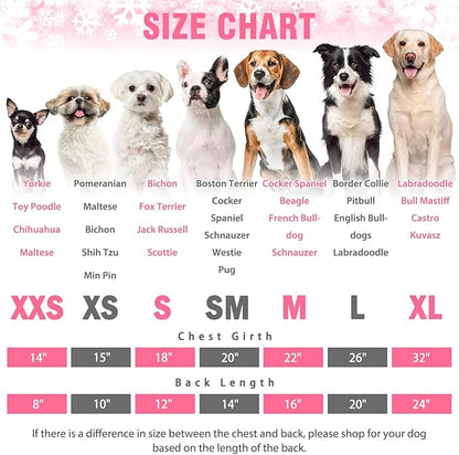 SCENEREAL Dog Pajamas for Small to Large Dogs Soft Pet Sweater Clothes Warm Puppy Onesie Outfits for Doggie Winter Christmas