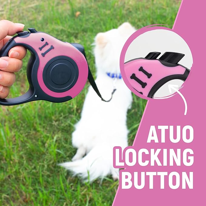 Retractable Dog Leash Automatic Telescopic Tractor Dog Tape 10/16 FT