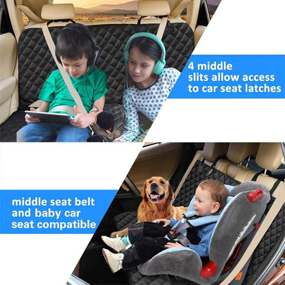 Dog Back Seat Cover Protector for SUV Trucks Cars Protector(Black1)