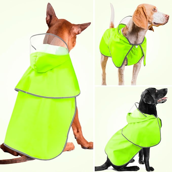 Waterproof Reflective Dog Raincoat