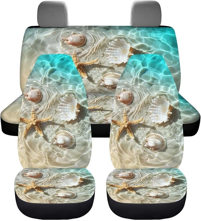 Sea Shell Universal Car Seat Covers Full Set