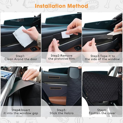 MIXJOY Dog Car Cover for Back Seat and Door Protector Waterproof Dog Seat Covers for Cars 1 Dog