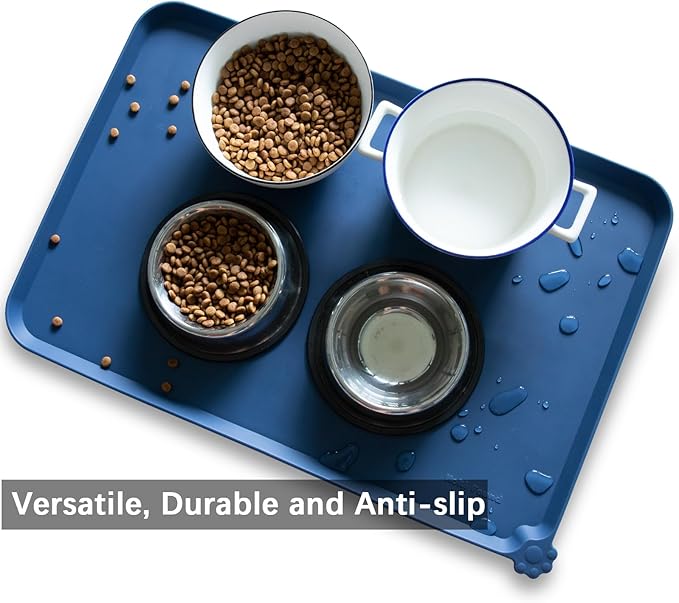 Hoki Found Large Silicone Pet Food Mats Tray