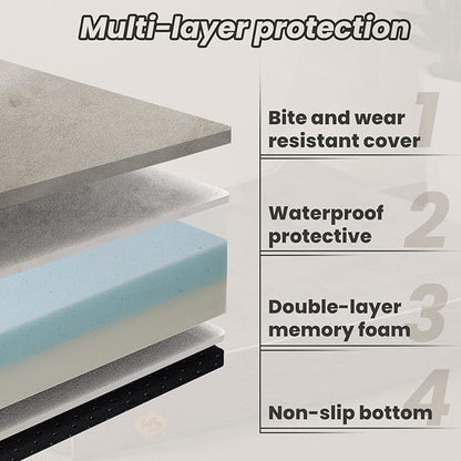 Laifug Orthopedic Memory Foam Dog Bed Extra Large