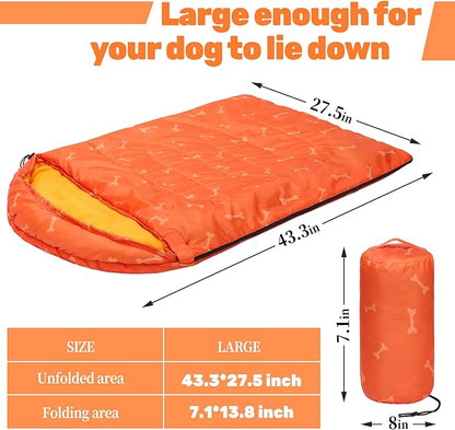 Lifeunion Dog Sleeping Bag with Storage Bag Waterproof
