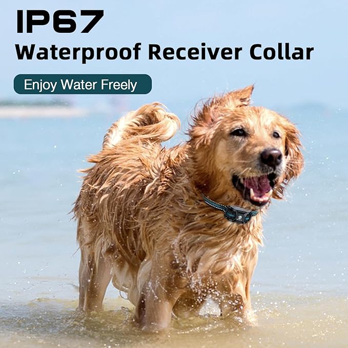 Bousnic Dog Shock Collar 3300Ft Training 5-120lbs Small (1-8), Shake(1-16), Shock(1-99) Modes