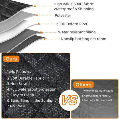 Dog Car Seat Cover for Back Seat Cover for Kids