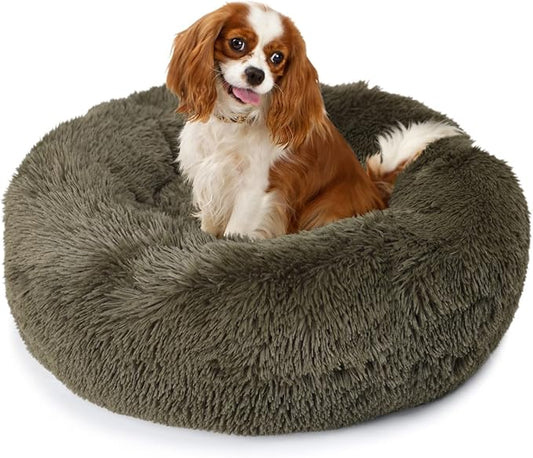 Puppy Bed for Calming Dog 23 Inches Green 15 lbs