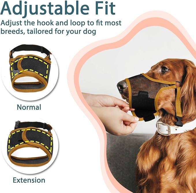 LUCKYPAW Dog Muzzle S(Snout:7.75"-8.75"))