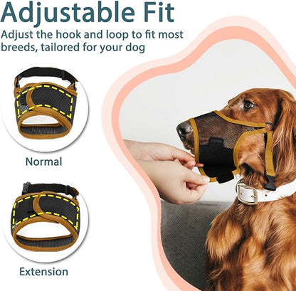 LUCKYPAW Dog Muzzle S(Snout:7.75"-8.75"))