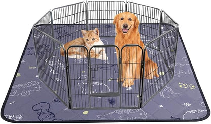 IEUUMLER Washable Pee Pads for Dogs 1 Pack EU007 (Gray 63"X63"-1pcs)