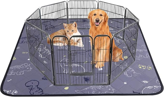 IEUUMLER Washable Pee Pads for Dogs 1 Pack EU007 (Gray 63"X63"-1pcs)