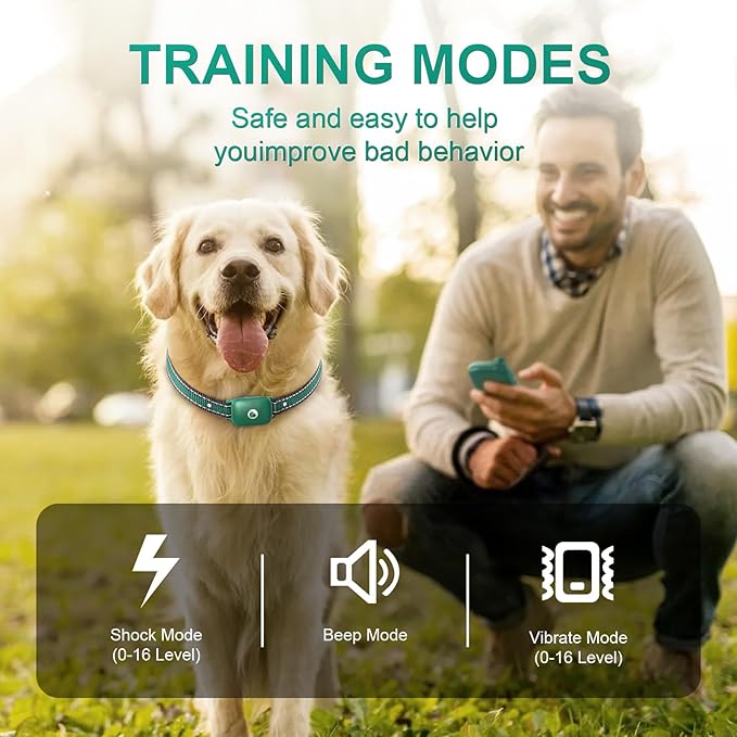 Touch-Screen Dog Shock Collar with Security Lock 2600FT Dog 3 Training