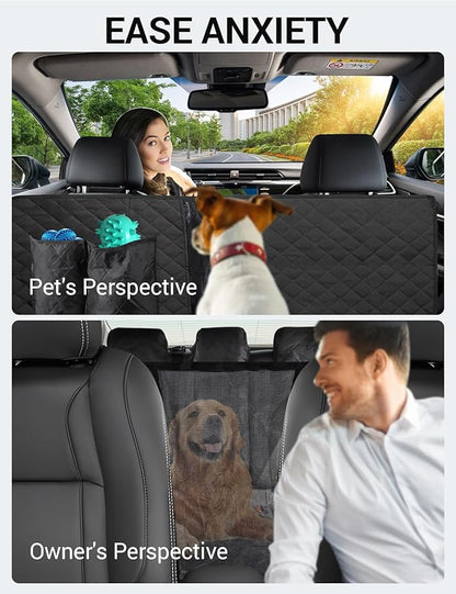 Proadsy 2024 Upgrade Dog Car Seat Cover Custom Fit 2016-2024 Toyota Tacoma Back Seat Extender Waterproof Scratch Proof Durable Black Protector Pet Hammock