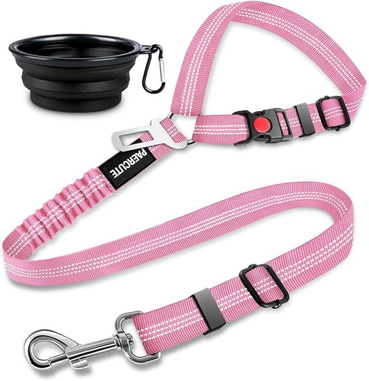 2 Piece Set Dog Seat Belt Retractable Dog