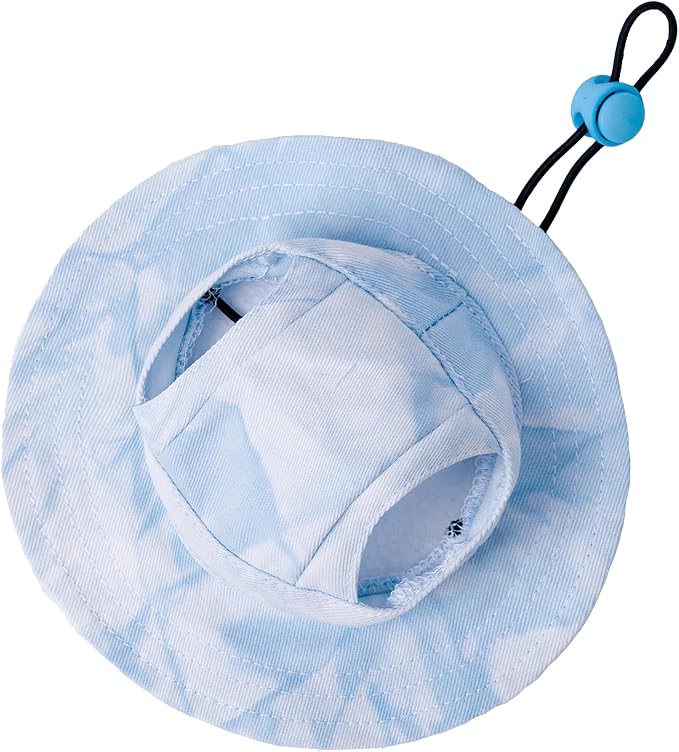 Pet hat with Ear Holes Sunscreen Baseball Cap Suitable for Small and Medium-Sized Dogs Outdoor Climbing hat in Summer Pet Products (Medium