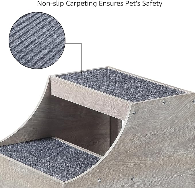 unipaws Dog Stairs for High Bed 20" H 3-Step Dog