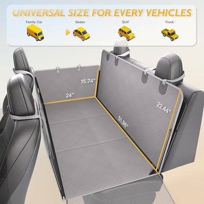 TOOLIOM Dog Car Seat Cover for Back Seat