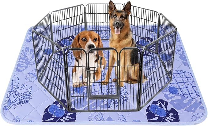 IEUUMLER Washable Pee Pads for Dogs Extra Large 71" x 71" 1 Pack EU007 (Purple 71"X71"-1pcs)