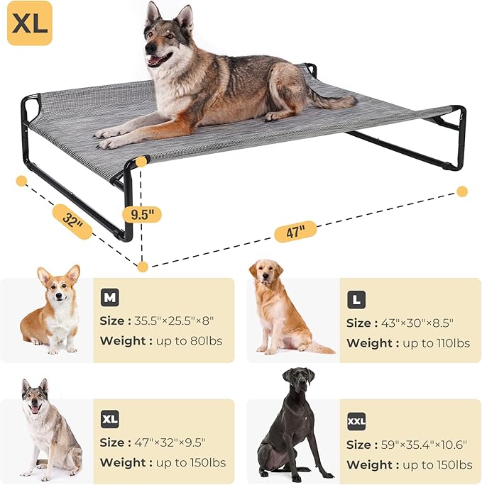 Veehoo Original Cooling Elevated Dog Bed