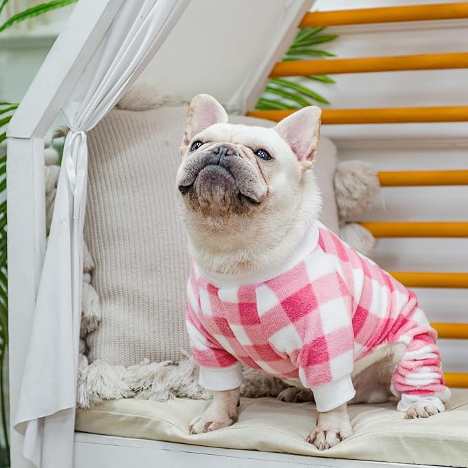 SCENEREAL Dog Pajamas for Small to Large Dogs Soft Pet Sweater Clothes Warm Puppy Onesie Outfits for Doggie Winter Christmas