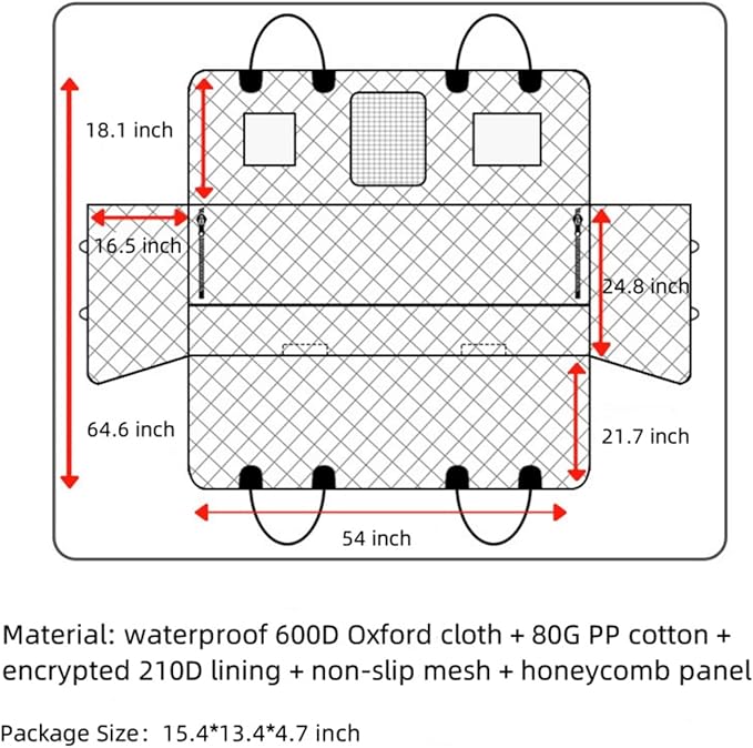 ORNING Heavy Duty Hard Bottom Dog Car Seat