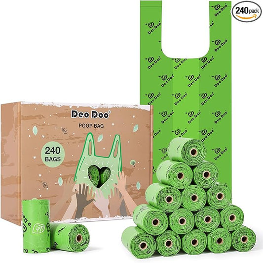 Dog Poop Bags with Handles 20 Rolls 240