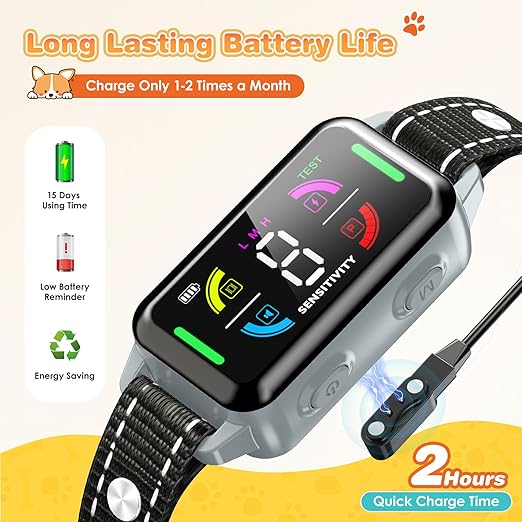 Dog Bark Collar IP67 Waterproof 8 Sensitivity