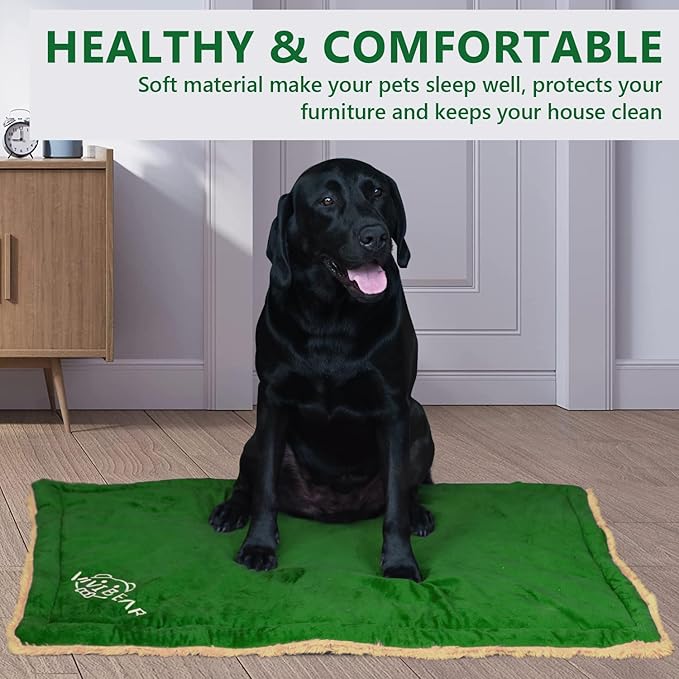 Dog Crate Mat Dog Bed Mat 27.5x43”Reversible Pet 500gms Sleeping