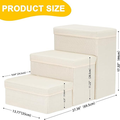 Uross Dog Stairs with Storage 3-Steps