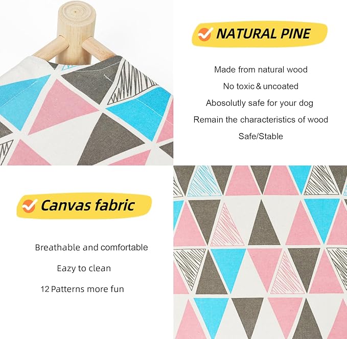 Patas Lague Cat and Dog Hammock Bed Small Dog Bed