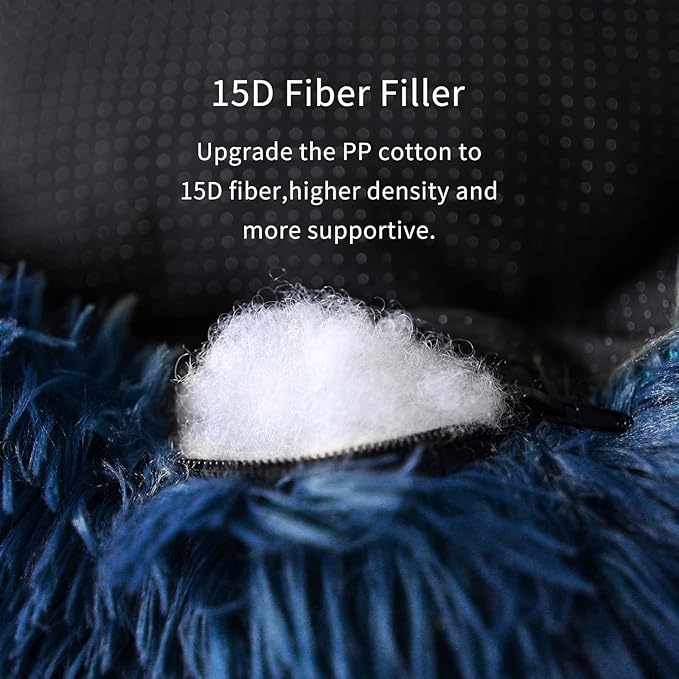 Fluffy Donut Dog Beds for Large Dogs Calming 35 Inches