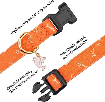 Cotton Handmade Dog Collar Cute and Distinctive Patterns