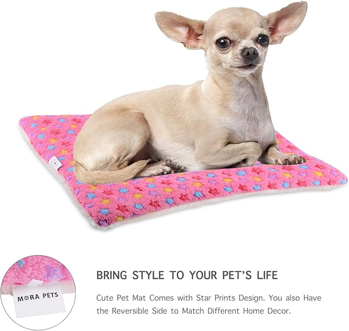 Mora Pets Dog Bed Crate Pad Ultra Soft 21 x 12 inch
