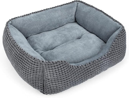 MIXJOY Dog Bed for Large Medium Small Dogs (20'', Grey)