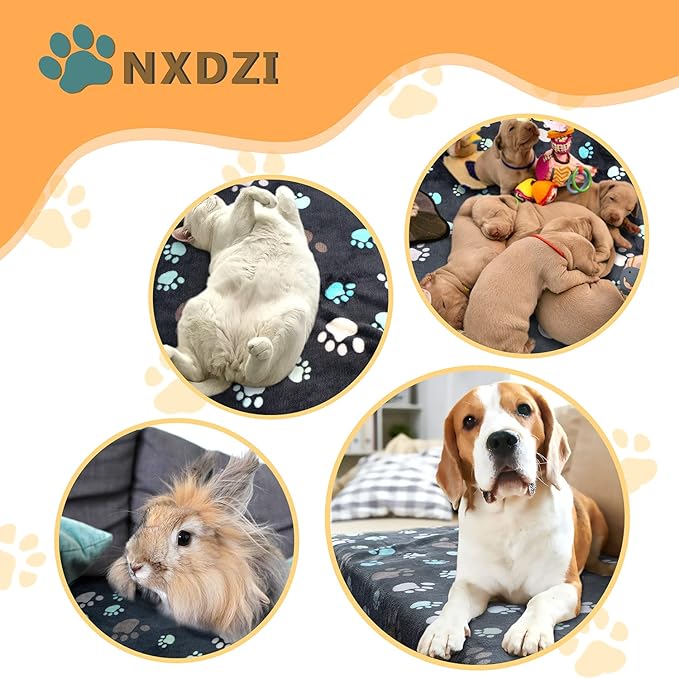 Dog Blankets for Large Dogs 3 Pack 41" x 31", Fuzzy