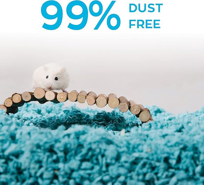 carefresh 99% Dust-Free Blue Natural Paper Small Pet Bedding with Odor Control, 50 L