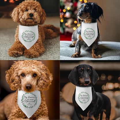 My Humans are Getting Married Dog Bandana Funny