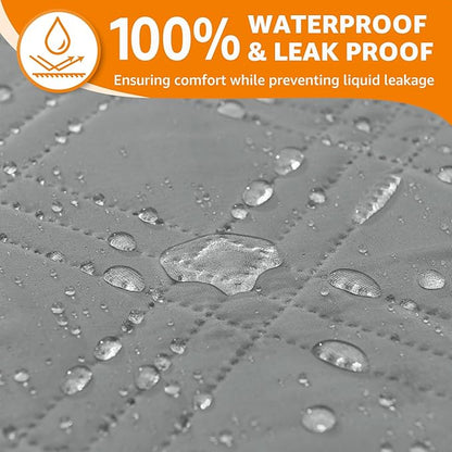 LOOBANI Waterproof Dog Blanket 2 Pack 54×82in, Light