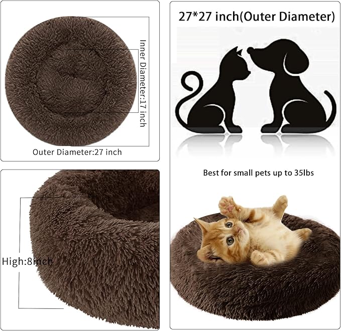 Nisrada Dog Bed for Small Medium Large Dogs 27 inch