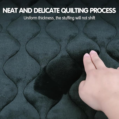 furrybaby Dog Bed Mat Flat Crate Mat with Anti-Slip Bottom Machine Washable Pet Kennel Pad for Dog Sleeping (XS 22x13''