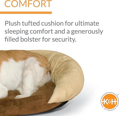 K&H Pet Products Self-Warming Bolster Bed Pet Bed 14" x 17"